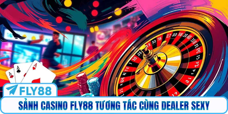 Sảnh Casino Fly88 tương tác cùng Dealer sexy